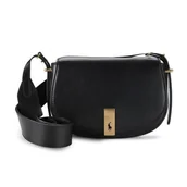 Torebki damskie - POLO RALPH LAUREN Polo ID Torba na ramię Skórzany 19 cm czarny - miniaturka - grafika 1
