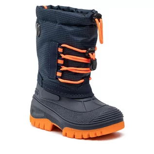 Śniegowce damskie - CMP Śniegowce Kids Ahto Wp 3Q49574K B.Blue Orange Fluo 18ND - grafika 1