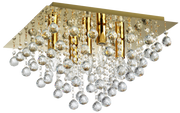 Lampy sufitowe - Lancaster crystal - plafon 5 płomienny złoty. - miniaturka - grafika 1