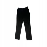 Spodnie damskie - Eleganckie czarne spodnie damskie FACONNABLE S/M - miniaturka - grafika 1