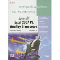 Biznes - Microsoft Excel 2007 PL Analizy biznesowe Używana - miniaturka - grafika 1