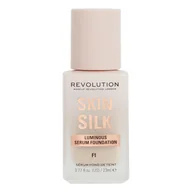 Podkłady do twarzy - MAKEUP REVOLUTION Skin Silk Serum Foundation Podkład do twarzy F1 23ml - miniaturka - grafika 1