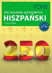 Pons 250 zagadek językowych hiszpański z kluczem - LektorKlett - Książki do nauki języka hiszpańskiego Pons 250 zagadek językowych hiszpański z kluczem - LektorKlett - Książki do nauki języka hiszpańskiego - miniaturka - grafika 1