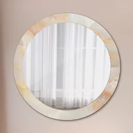 Lustra - Lustro z nadrukiem dekoracyjne okrągłe Marmur onyks - miniaturka - grafika 1