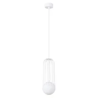Lampy sufitowe - Lampa wisząca BRINA 1 biała SOLLUX LIGHTING - miniaturka - grafika 1
