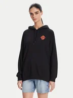 Bluzy damskie - Volcom Bluza Truly Stoked B4112501 Czarny Oversize - miniaturka - grafika 1