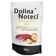 Mokra karma dla psów - Dolina Noteci Premium Pies Pure Gęś I Jabłko Saszetka 500G - miniaturka - grafika 1