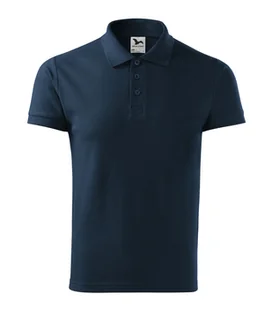 KOSZULKA POLO MĘSKA MALFINI COTTON HEAVY 215, GRANATOWY - Odzież robocza - miniaturka - grafika 1