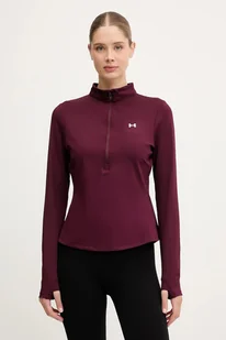 Under Armour bluza treningowa Motion kolor bordowy gładka 6001618 - Bluzy damskie - miniaturka - grafika 1