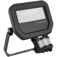 Lampy ogrodowe - Naświetlacz LED z czujnikiem ruchu 10W 230V 3000K SYM1100lm IP65 100x100st 110lm/W czarny FLOODLIGHT PFM - miniaturka - grafika 1