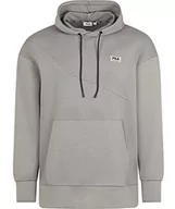Bluzy męskie - FILA Thiers Oversized męska bluza z kapturem, Gull, S - miniaturka - grafika 1