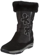 Kozaki damskie - Swissies Kozaki dziewczęce Claudia, czarny - Czarny Black Antracite Silver - 31 EU - miniaturka - grafika 1