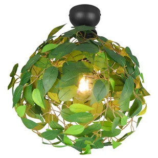 Sufitowa lampa Leavy R60461015 RL Light listki do salonu zielona czarna - Lampy sufitowe - miniaturka - grafika 1
