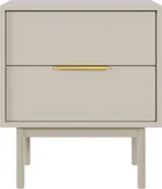 Szafki nocne - Szafka nocna: dwie szuflady, kolor kaszmirowy, - miniaturka - grafika 1