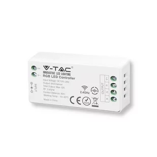 Kontroler Sterownik Ściemniacz V-TAC RGB 12A/MAX 12V-144W 24V-288W VT-2432 - Taśmy LED - miniaturka - grafika 1
