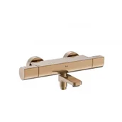 Baterie wannowe i prysznicowe - ROCA A5A1E2ERG0 T-1000 Bateria termostatyczna wannowo-prysznicowa ścienna PVD rose gold - miniaturka - grafika 1