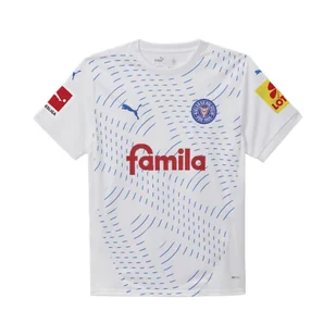 Męska koszulka wyjazdowa Holstein Kiel 24/25 PUMA White Ignite Blue - Koszulki sportowe męskie - miniaturka - grafika 1