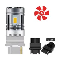 Żarówki samochodowe - ŻARÓWKI LED P27W 3156 POMARAŃCZOWE 2600LM CANBUS KIERUNKOWSKAZY WENTYLATOR - miniaturka - grafika 1