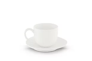 Filiżanka do espresso ze spodkiem RESEDA biały, 6,5x5, porcelana - Filiżanki - miniaturka - grafika 1