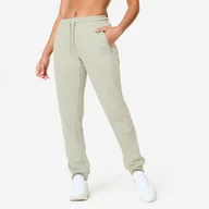 Spodnie sportowe damskie - Spodnie dresowe damskie Domyos Gym & Pilates slim - miniaturka - grafika 1