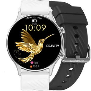 Gravity GT19-7 Biały, Czarny - Smartwatch - miniaturka - grafika 1