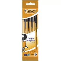 BIC Długopis Cristal Original fine czarny - 4sztuki 872726 - Długopisy - miniaturka - grafika 1