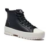 Trampki damskie - Calvin Klein Jeans Skórzane trampki - miniaturka - grafika 1