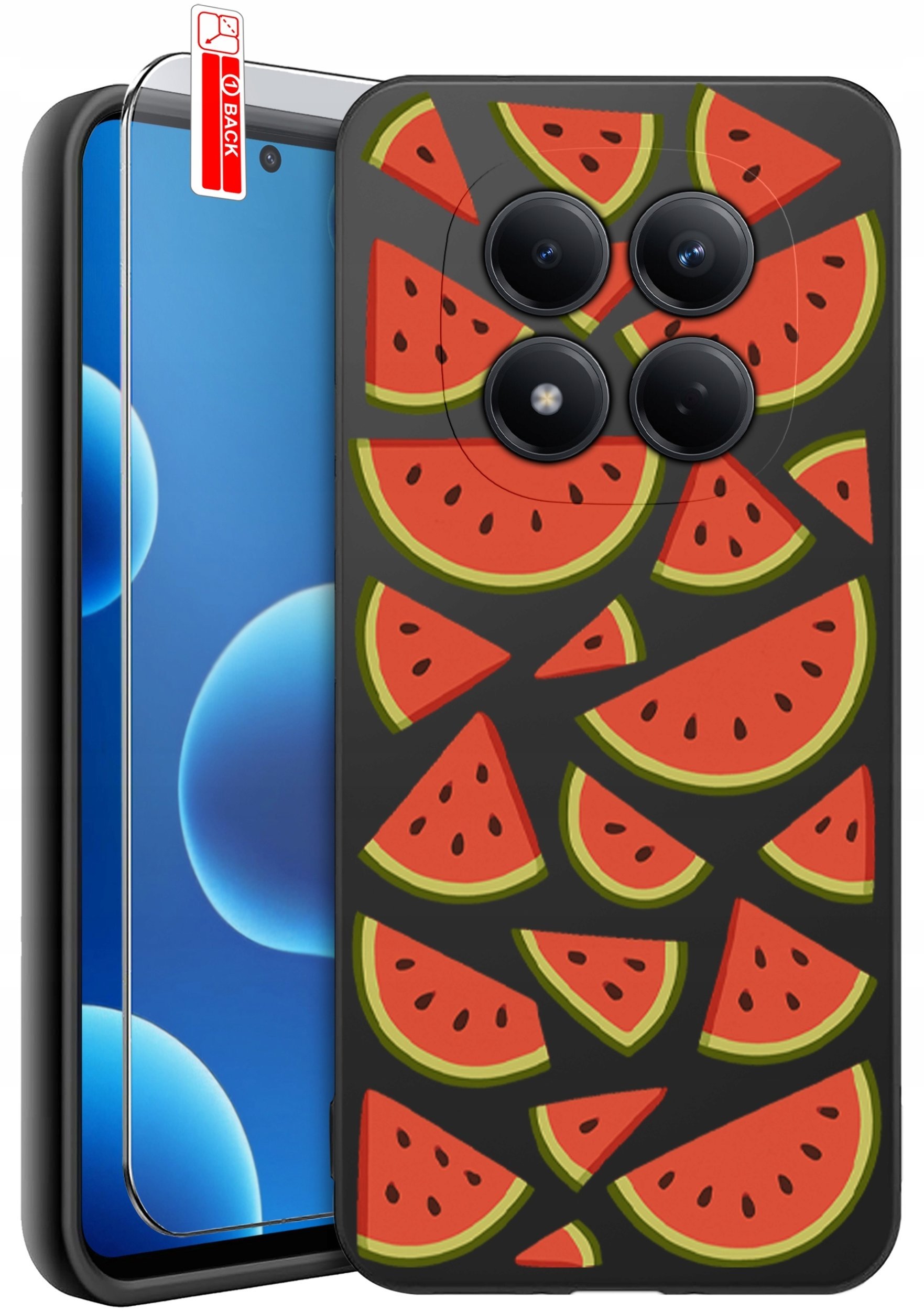 krainaGSM ETUI do Xiaomi Redmi Note 15 Pro 4G WZORY SILIKONOWE MATT CASE + SZKŁO