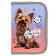 Piórniki - Piórnik dwuklapkowy bez wyposażenia ST.RIGHT PC3 My Little Friend grey York - miniaturka - grafika 1