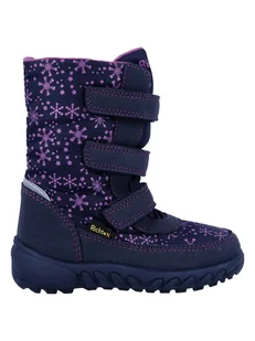 Richter Shoes Kozaki zimowe "Husky" w kolorze granatowym - Kozaki damskie - miniaturka - grafika 1