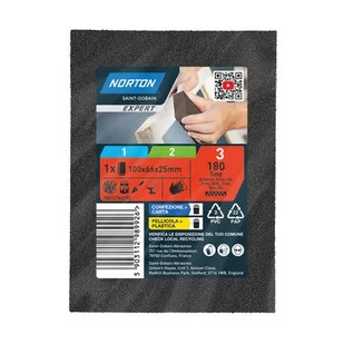 Gąbka ścierna 4-stronna 100x68,5x27 mm P100 - Materiały ścierne - miniaturka - grafika 1