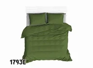 Pościel - Extrapościel Poszwa bawełniana 200x220 1793E zielona butelkowa 71 jednobarwna - miniaturka - grafika 1