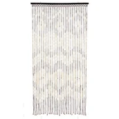 Zasłony - Zasłona na drzwi bambusowa, 90 x 180 cm, brązowa - miniaturka - grafika 1