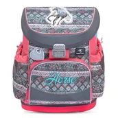 Plecaki szkolne i tornistry - Ergonomiczny plecak szkolny Belmil Mini-Fit Torba szkolna "Horse Aruba Blue" - Przetestowane i zalecane przez niemiecki AGR - miniaturka - grafika 1