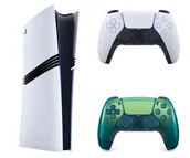 Konsole Playstation - Sony PlayStation 5 Pro + DualSense - Chrome Teal - miniaturka - grafika 1