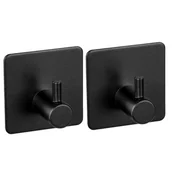 Wieszaki do szafy - Zestaw 2 czarnych haczyków ściennych Wenko Black Outdoor Kitchen Ureo - miniaturka - grafika 1