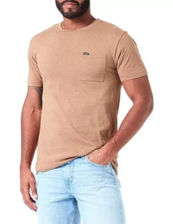 Koszulki męskie - Lee Koszulka męska Ultimate Pocket Tee, brązowy, XXL - grafika 1