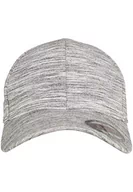 Czapki męskie - Flexfit Stripes Melange czapka z daszkiem, wielokolorowa, S/M 6277SM-00658-0053_black/h.grey_S/M - miniaturka - grafika 1