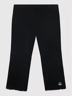 Benetton United Colors Of Legginsy 3MT1I0820 D Czarny Slim Fit - Spodnie i spodenki dla dziewczynek - miniaturka - grafika 1