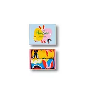 Skarpetki męskie - Happy Socks 2-Pack Easter Socks Gift Set, kolorowe i zabawne, skarpety dla kobiet i mężczyzn, wielokolorowe (36-40) - miniaturka - grafika 1