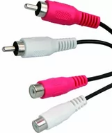 Kable - NoName Kabel Audio Cinch 2x Cinch 2x M/F 5m No Name - miniaturka - grafika 1