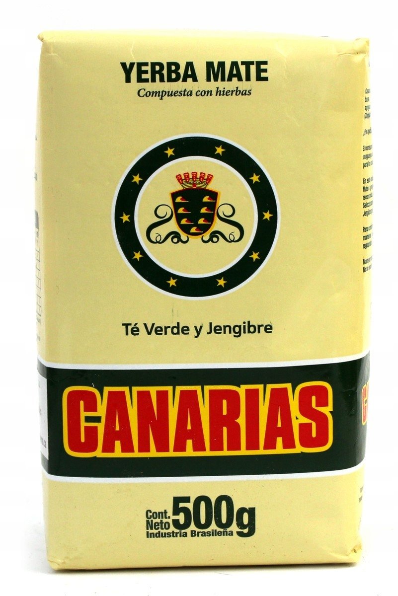Yerba Mate Canarias Te Verde Jengibre 500g 0,5kg