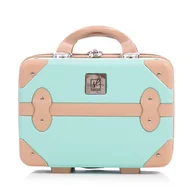 Kosmetyczki, organizery i kuferki - Kuferek Semi Line T5839-1 Zielony - miniaturka - grafika 1