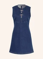 Sukienki - Liu Jo Sukienka Jeansowa Z Ozdobnymi Kamykami blau - miniaturka - grafika 1