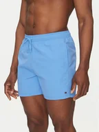 Kąpielówki męskie - Tommy Hilfiger Szorty kąpielowe UM0UM03477 Niebieski Regular Fit - miniaturka - grafika 1