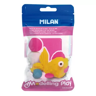 Milan Modelina Air-Dry 100g różowa 9154134 - Pozostałe akcesoria dla plastyków - miniaturka - grafika 1