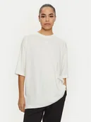 Koszulki i topy damskie - Champion T-Shirt 117537 Écru Loose Fit - miniaturka - grafika 1