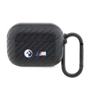 Oryginalne Etui APPLE AIRPODS PRO BMW Carbon Double Metal Logo (BMAPWMPUCA2) czarne - Akcesoria do słuchawek - miniaturka - grafika 7