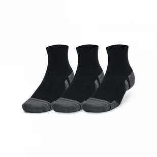 Skarpetki treningowe uniseks (3-pack) Under Armour UA Performance Cotton 3p Qtr - czarne - Skarpetki damskie - miniaturka - grafika 1