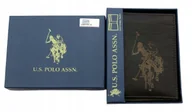 Portfele - Portfel męski ORYGINAŁ skóra U.S. Polo Assn. ABPE7027AZ Brązowy $30 - miniaturka - grafika 1